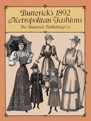 Cover of: Butterick's 1892 metropolitan fashions by Butterick Publishing Co.