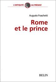 Cover of: Rome et le prince by Augusto Fraschetti