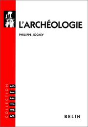 Cover of: L'Archéologie by Philippe Jockey