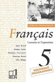 Cover of: Français, 5e, 1997, professeur