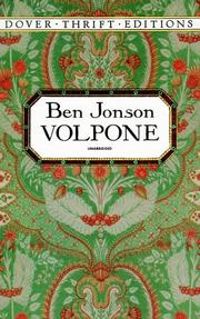 Cover of: Volpone by Ben Jonson