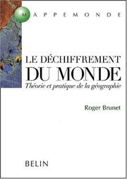 Cover of: Le déchiffrement du monde