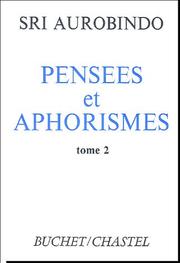 Cover of: Pensées et Aphorismes, tome 2