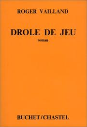 Cover of: Drôle de jeu