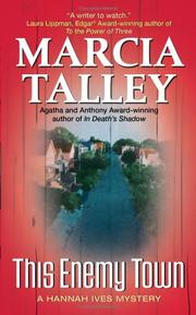 Cover of: This Enemy Town by Marcia Talley, Marcia Talley