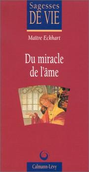 Cover of: Du miracle de l'âme