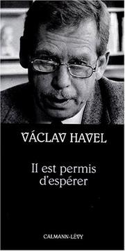 Cover of: Il est permis d'espérer by Václav Havel
