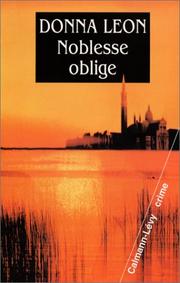 Cover of: Noblesse oblige by Donna Leon