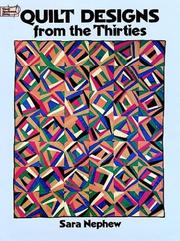 Cover of: Quilt designs from the thirties