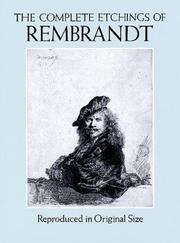 Cover of: The Complete Etchings of Rembrandt by Rembrandt, Gary Schwartz