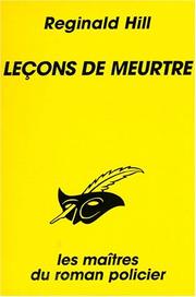 Cover of: Leçons de meurtre by Reginald Hill