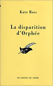 Cover of: La disparition d'Orphée