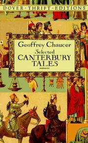 Cover of: Selected Canterbury tales