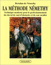 Cover of: La méthode Némethy by Bertalan De Némethy