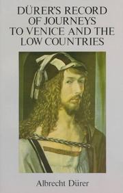Cover of: Dürer's Record of journeys to Venice and the Low Countries