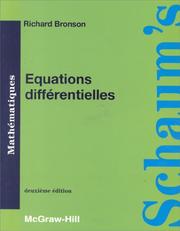 Cover of: Equations différentielles: Méthodes et applications, cours et problèmes