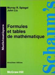 Cover of: Formules et tables mathématiques