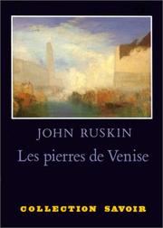 Cover of: Les pierres de Venise by John Ruskin