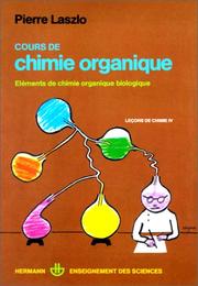 Cover of: Cours de chimie organique