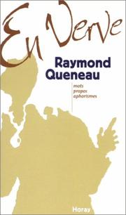 Cover of: Raymond Queneau en verve