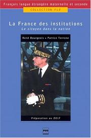 Cover of: La France des institutions