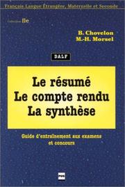 Le re sume , le compte-rendu, la synthe  se