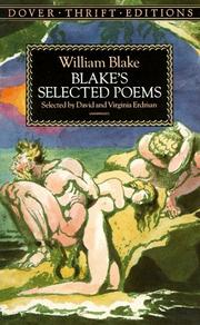 Cover of: Blake's selected poems