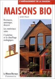 Cover of: Maisons bio