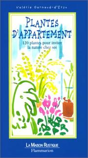 Cover of: Plantes d'appartement