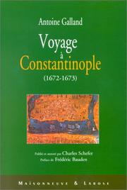 Cover of: Voyage a Constantinople, 1672-1673 by Hakim Henri Auguste Ben Hammouda