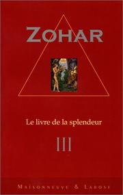 Cover of: Zohar III