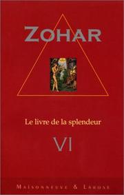 Cover of: Zohar VI by Leon de M