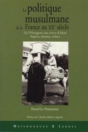 Cover of: La politique musulmane de la France au XXe siècle  by Pascal le Pautremat