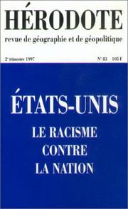 Cover of: HÃ©rodote nÂ° 85 : Ãtats-unis  by 