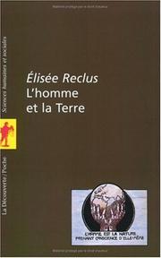 Cover of: L'homme et la terre