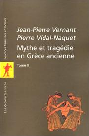 Cover of: Mythe et tragédie en Grèce ancienne, tome 2