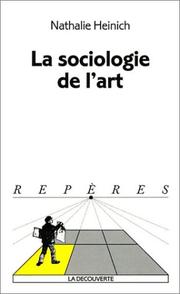 Cover of: La Sociologie de l'art