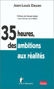 Cover of: 35 heures, des ambitions aux réalités