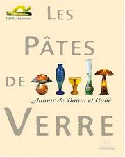 Cover of: Les pâtes de verre