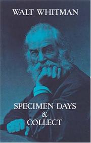Specimen days by Walt Whitman