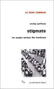 Cover of: Stigmates  by Erving Goffman