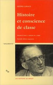 Cover of: Histoire et conscience de classe by György Lukács