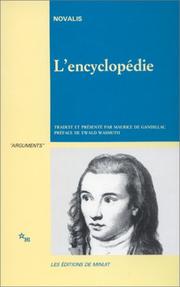 Cover of: L'encyclopédie