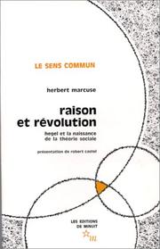 Cover of: Raison et révolution by H. Marcuse
