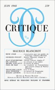 Cover of: Critique