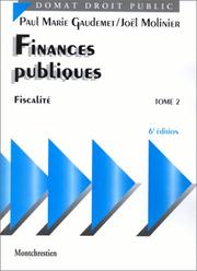 Cover of: Finances publiques, tome 2, 6e édition. Fiscalité