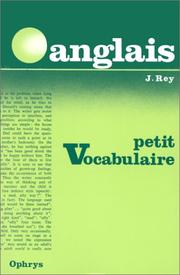 Cover of: Petit vocabulaire anglais