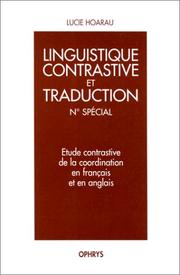 Linguistique contrastive et traduction by Lucie Hoarau, Mme Guillemin-Flescher