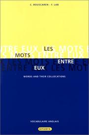 Cover of: Les mots entre eux