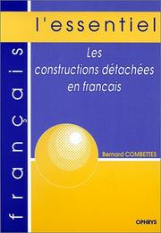 Cover of: Les constructions détachées en français